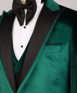 Emerald green velvet Tuxedo