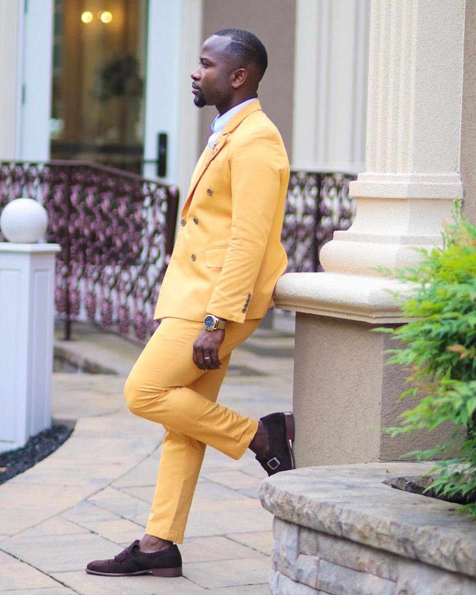 Buy 2-Piece Suit Men's Lapel Slim Fit Suit at LeStyleParfait Kenya